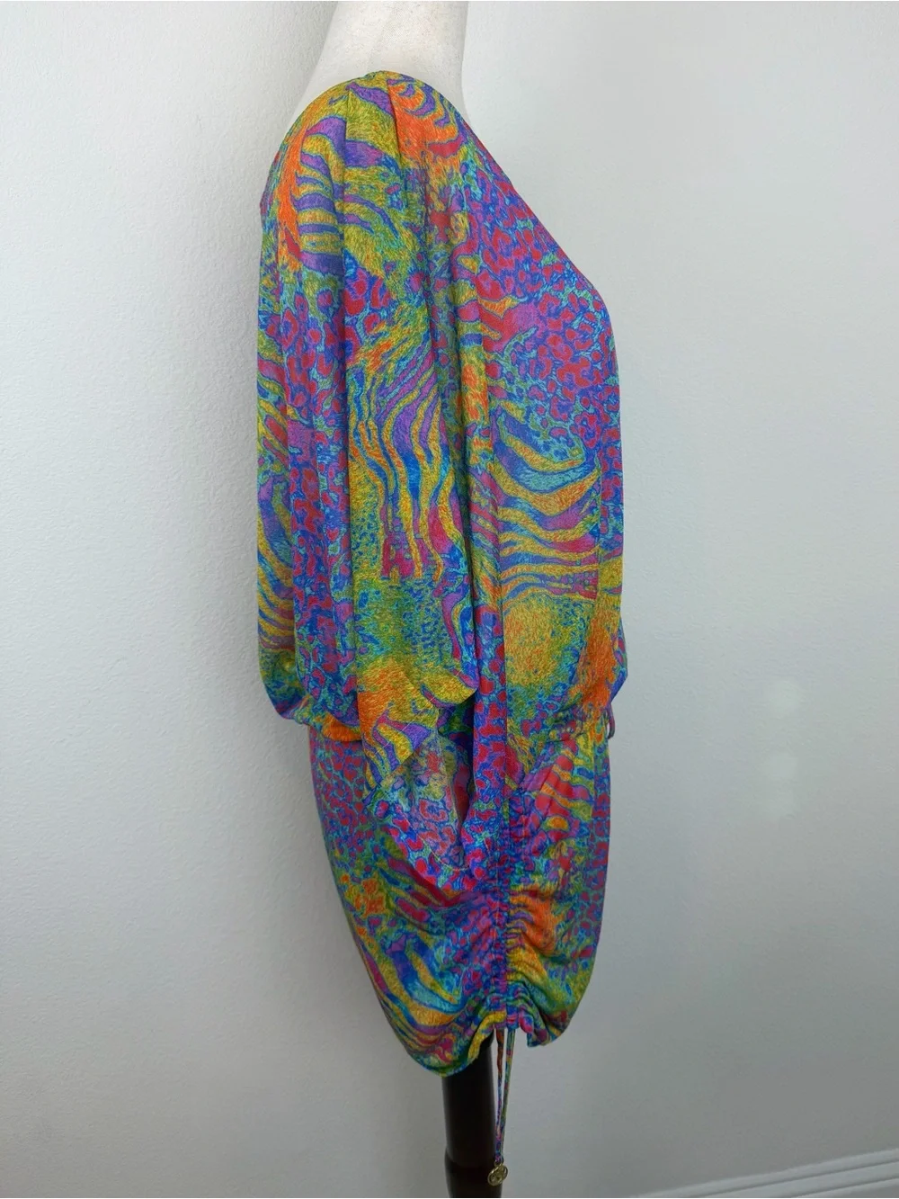 Luli Fama South Beach Dress Multicolor Swim Coverup Size Medium